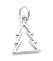 Ciondolo in argento sterling albero di Natale .925 x 1 ciondoli alberi di Natale