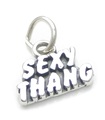 Sexig Thang charm i sterling silver .925 x 1 Jag tror på mirakel.