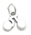 Bike Rider charm i sterling silver .925 x 1 Cyklar Cykelryttares charm