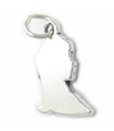 Girls Profile sterling silver charm .925 x 1 Girl Profiles charms