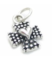 Maltese Cross with heart sterling silver charm .925 x 1 Crosses charms