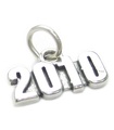 2010 Jahr Sterling Silber Charm .925 x 1 Abschluss Hochzeit Geburtstag