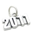 2011 year sterling silver charm .925 x 1 Wedding Birthday Graduation