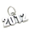 2012 Jahr Sterling Silber Charm .925 x 1 Abschluss Hochzeit Geburtstag