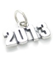 2013 year sterling silver charm .925 x 1 Graduation Wedding Birthday