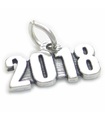 2018 year sterling silver charm .925 x 1 Wedding Birthday Graduation