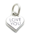 Amuleto de plata de ley Love You .925 x 1 Amuletos de amor