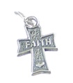 Faith on Cross charm i sterling silver .925 x 1 Crosses berlocker