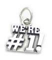 Charm de plata de ley Were Number 1 .925 x 1 Winner Charms ganadores