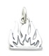 Flames Fire sterling silver charm .925 x 1 Flame Fires Firefighter charms