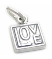 Doppelseitiger Liebesanhänger Sterling Silber .925 x 1 Liebende Charms