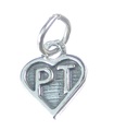 Charm de plata esterlina de fisioterapia .925 x 1 encantos de PT