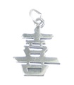 Lycka kinesisk karaktär sterling silver charm .925 x 1 Happy charms