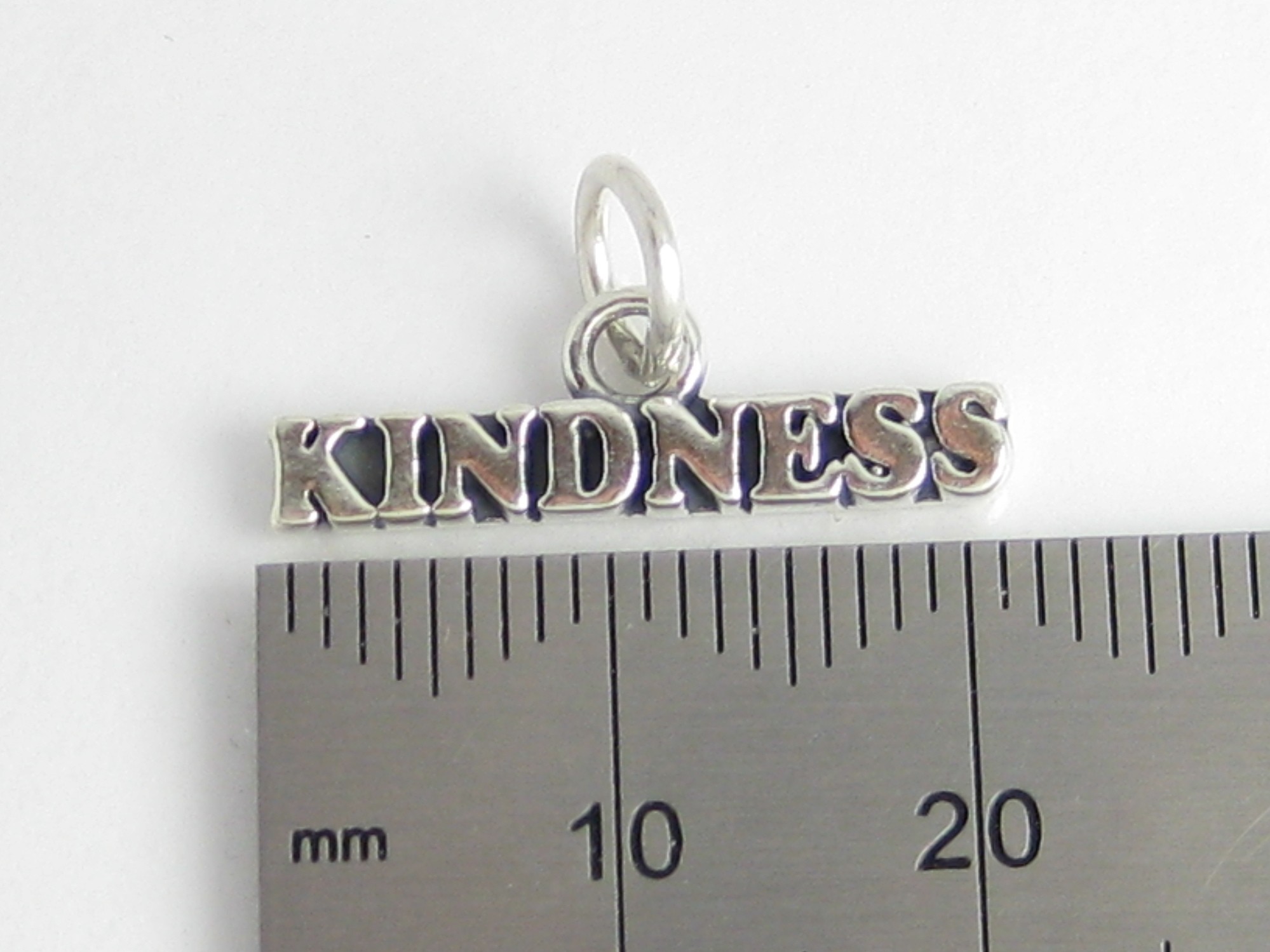 Kindness sterling silver charm .925 x 1 Kind Caring Words with meaning