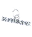 Charm de plata esterlina Patience .925 x 1 Charms Waiting Calm Wait