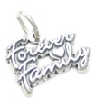 Forever Family sterling silver charm .925 x 1 Families Loving Caring