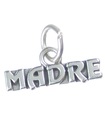 Madre Sterling Silber Charm .925 x 1 Mutter in spanischer Familie Charms