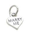 Marry Me small sterling silver charm .925 x 1 Proposal Marriage charms