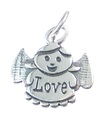 Love Angel charm i sterling silver .925 x1 Skydda änglar Skydd charmar