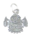 Friends Angel charm i sterling silver .925 x1 Angels Protect Protection