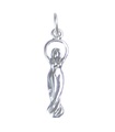 Goddess sterling silver charm .925 x1 Praying Goddesses Holy Sacred charms