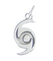 Hurricane sterling silver charm .925 x 1 Hurricanes Weather Storms charm