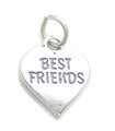 Best Friends charm i sterling silver .925 x 1 BF Friend Freinds Freind