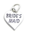 Bridesmaid sterling silver charm .925 x 1 Bride Brides Maid charm