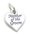 Mutter des Bräutigams Sterling Silber Charm .925 x1 Ehe Hochzeit Charms