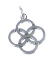 Mystic Knot berlock i sterling silver .925 x 1 Knot Feng Shui berlocker