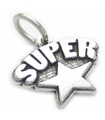 Superstar charm i sterling silver .925 x 1 Super Star prestation charm