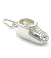 April Birthstone Babyschuh Sterling Silber Charm .925 x1 Birthstones