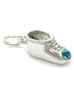 Dezember Birthstone Babyschuh Strlng Silber Charm .925 x1 Birthstones