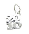 Ciondolo in argento sterling anno 2010 .925 x 1 anno ciondoli compleanno laurea