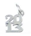 Srebrny urok 2013 rok. 925 x 1 rok Graduation Birthday charms