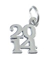 2014 year sterling silver charm .925 x 1 Years Graduation Birthday charms