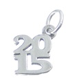 2015 års sterling silver charm .925 x 1 årsdag födelsedag charmar