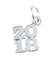 2018 år sterling silver charm .925 x 1 års födelsedagsexamen charm