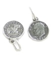 Eisenhower Dollar TINY charm i sterling silver .925 x1 dollar mynt charm