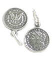 Morgan silver dollar TINY charm i sterling silver .925 x 1 dollar berlocker