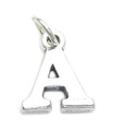 Lettera A iniziale charm in argento sterling .925 x 1 lettere charms ciondolo