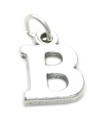 Lettera B iniziale charm in argento sterling .925 x 1 ciondolo con ciondoli lettere