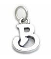 Script Letter B Initial Sterling Silber Charm .925 x 1 Buchstaben Charms