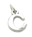 Lettera C iniziale charm in argento sterling .925 x 1 ciondolo con ciondoli lettere