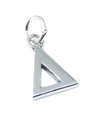 Breloque en argent sterling alphabet grec Delta .925 x 1 lettre symboles breloques