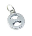 Theta Griechisches Alphabet Sterling Silber Charm .925 x 1 Buchstaben Charms