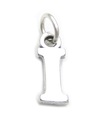 Lettre I Initiale en argent sterling .925 x 1 Pendentif lettres breloques