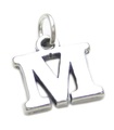 Lettera M iniziale charm in argento sterling .925 x 1 ciondolo con ciondoli lettere