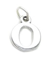 Lettera O iniziale charm in argento sterling .925 x 1 lettere charms ciondolo