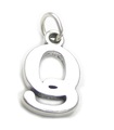 Lettera Q iniziale charm in argento sterling .925 x 1 lettere charms ciondolo